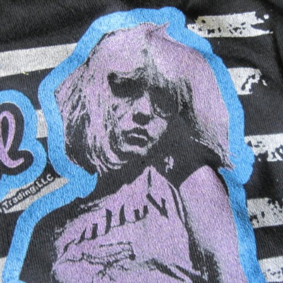 Blondie Debbie Harry Girly Stripe Tee (L) - Picture 2 of 4
